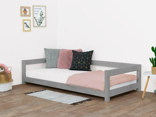 Premium Wooden Children's Bed STUDY - Grey - MOBILIA VITA