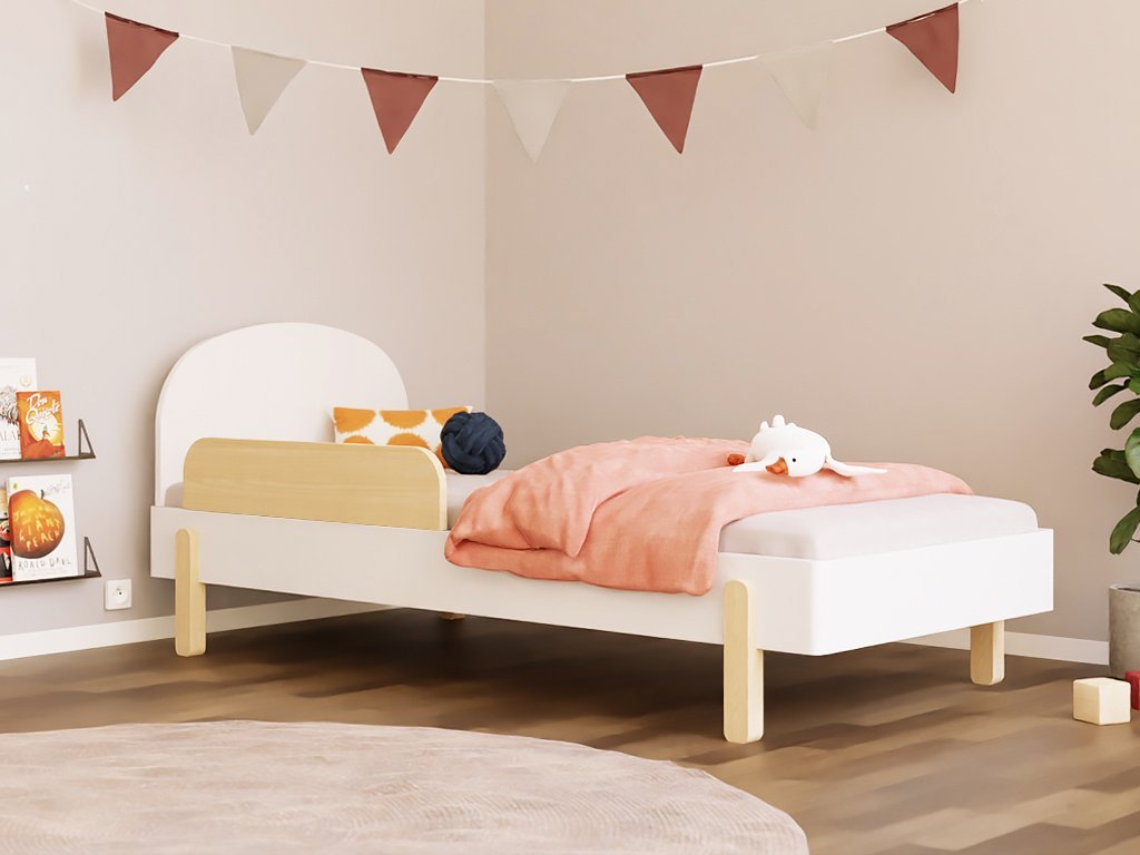 Wooden Children's Design Bed NOVA - White - Mobilia Vita