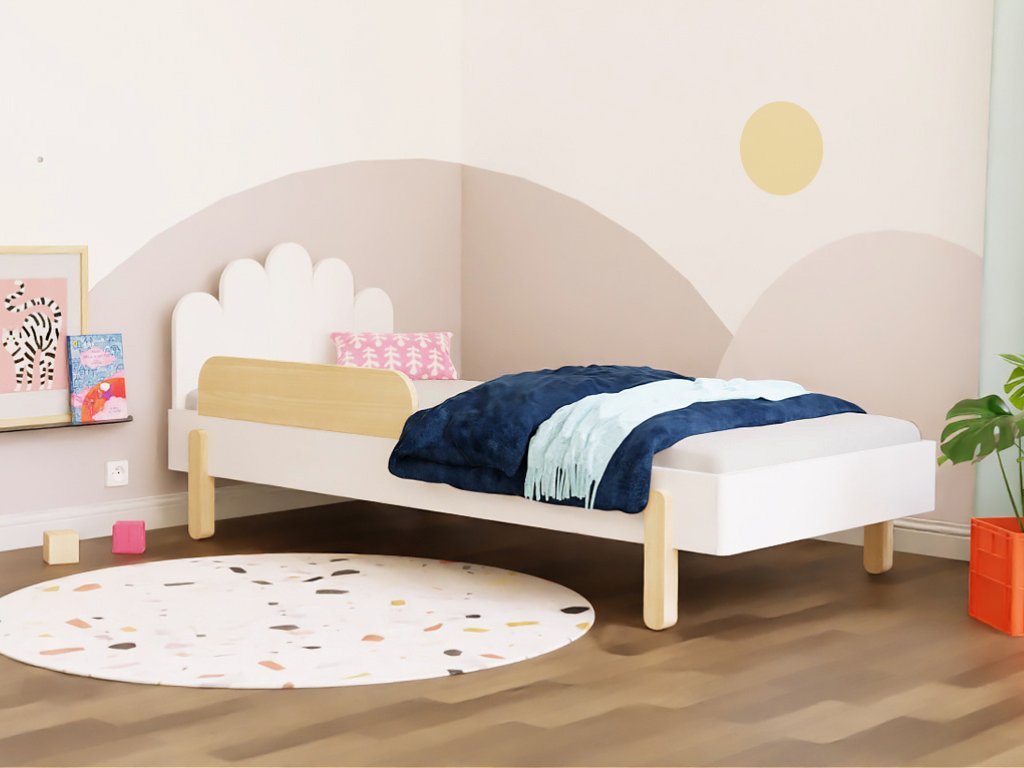 Wooden Children's Design Bed NOVA - White - Mobilia Vita