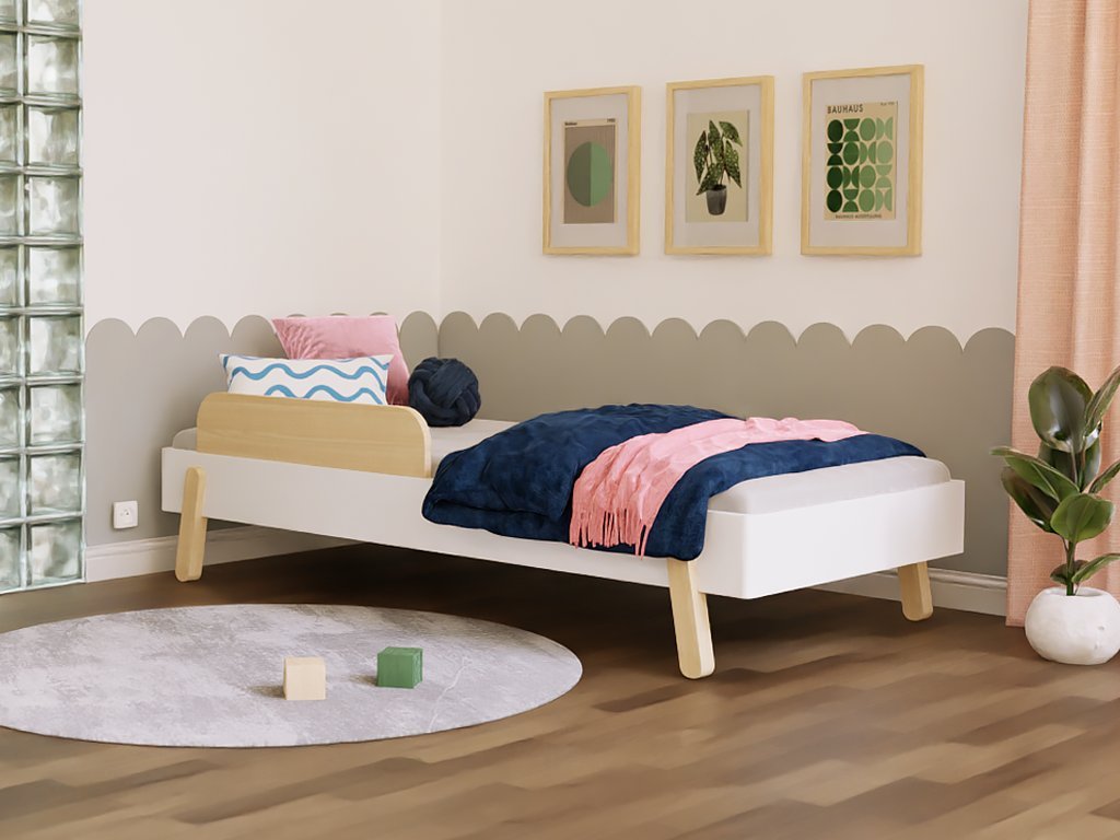 Wooden Children's Design Bed NOVA - White - Mobilia Vita