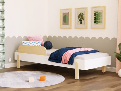 Wooden Children's Design Bed NOVA - White - Mobilia Vita