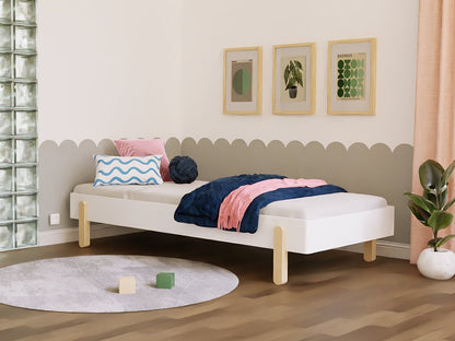 Wooden Children's Design Bed NOVA - White - Mobilia Vita