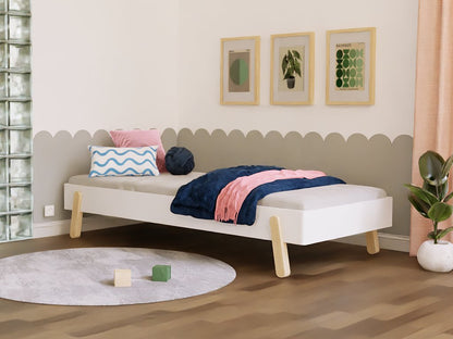 Wooden Children's Design Bed NOVA - White - Mobilia Vita