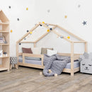 Wooden Children's House Bed LUCKY - Natural - MOBILIA VITA