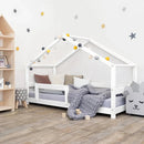 Wooden Children's House Bed LUCKY - White - MOBILIA VITA