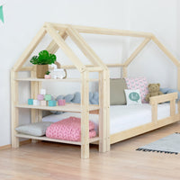 Wooden Children's House Bed TERY - Natural - Mobilia Vita