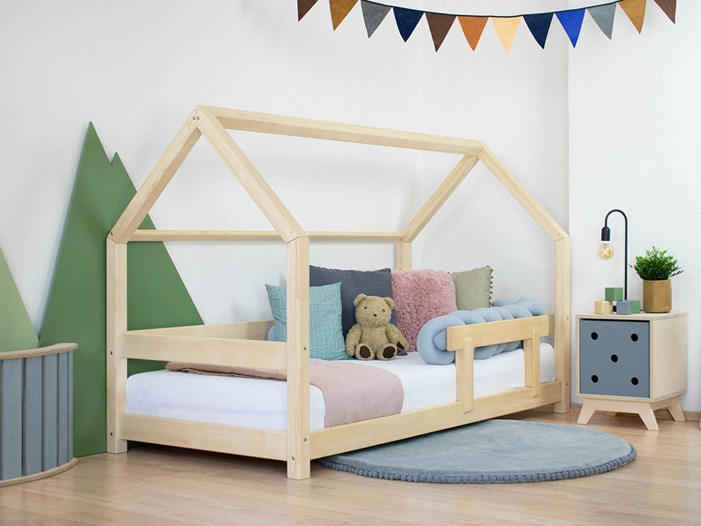 Wooden Children's House Bed TERY - Natural