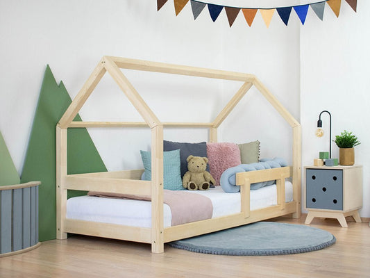 Wooden Children's House Bed TERY - Natural - MOBILIA VITA