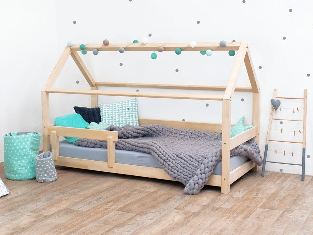 Wooden Children's House Bed TERY - Natural - MOBILIA VITA
