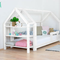 Wooden Children's House Bed TERY - White - Mobilia Vita