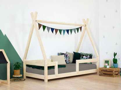 Wooden Children's Teepee Bed NAKANA - Natural - MOBILIA VITA